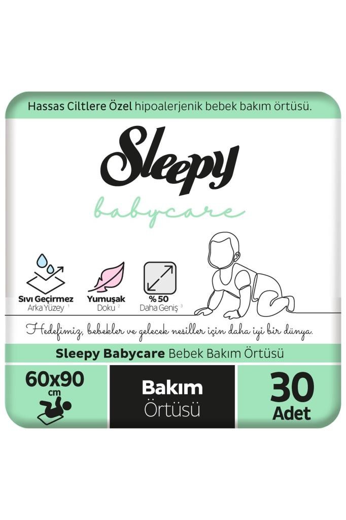 Sleepy Babycare Bebek Bakım Örtüsü 60x90 cm 3x10 30 Adet