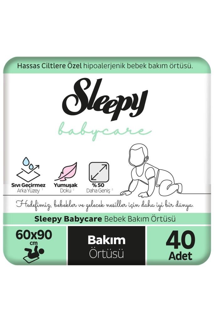 Sleepy Babycare Bebek Bakım Örtüsü 60x90 Cm 4x10 40 Adet