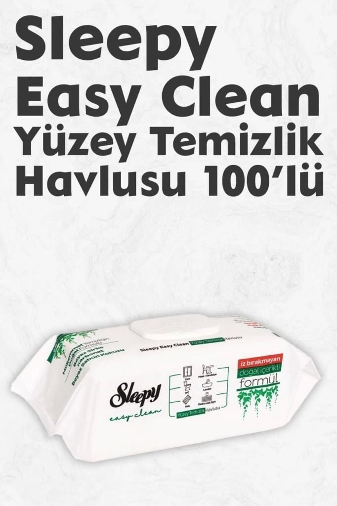 Sleepy Easy Clean Yüzey Tem. Havlusu 100 x4 Adet