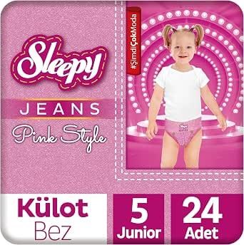 Sleepy Pink Jeans Külot Bez 5 Numara Junior 24 Adet