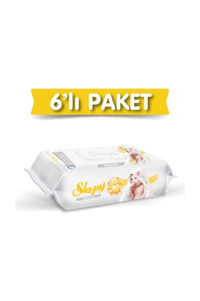 Sleepy Sensitive Islak Havlu 6x90 Lı 6 Paket 540 Yaprak