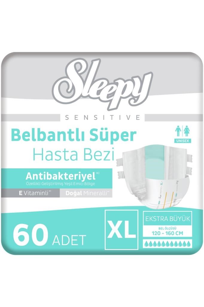 Sleepy Sensitive Süper Yetişkin Hasta Bezi Xlarge 30x2 60 Adet