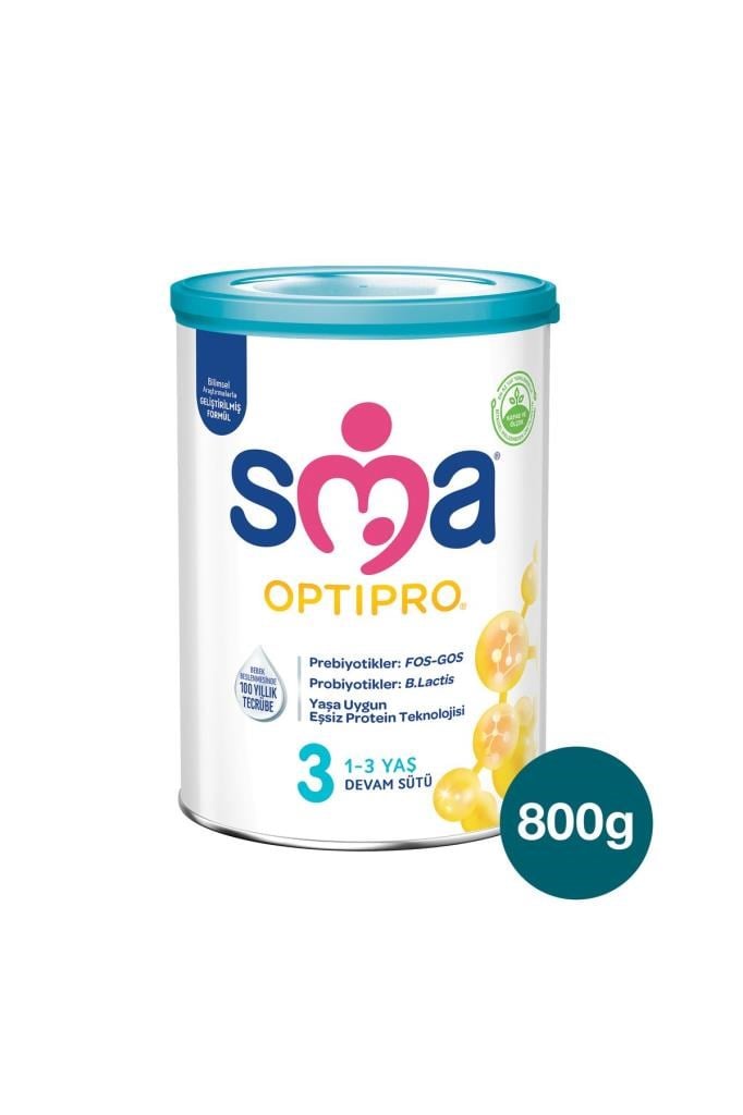 Sma Optipro 3 No 800g 1-3 Yaş Bebek Devam Sütü