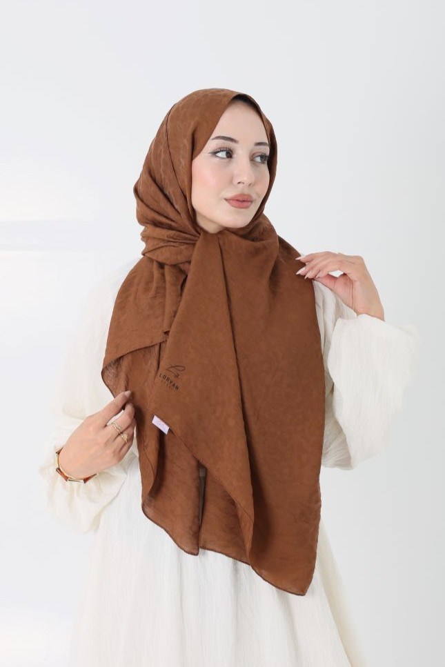 Aria Leopar Şal Kahve