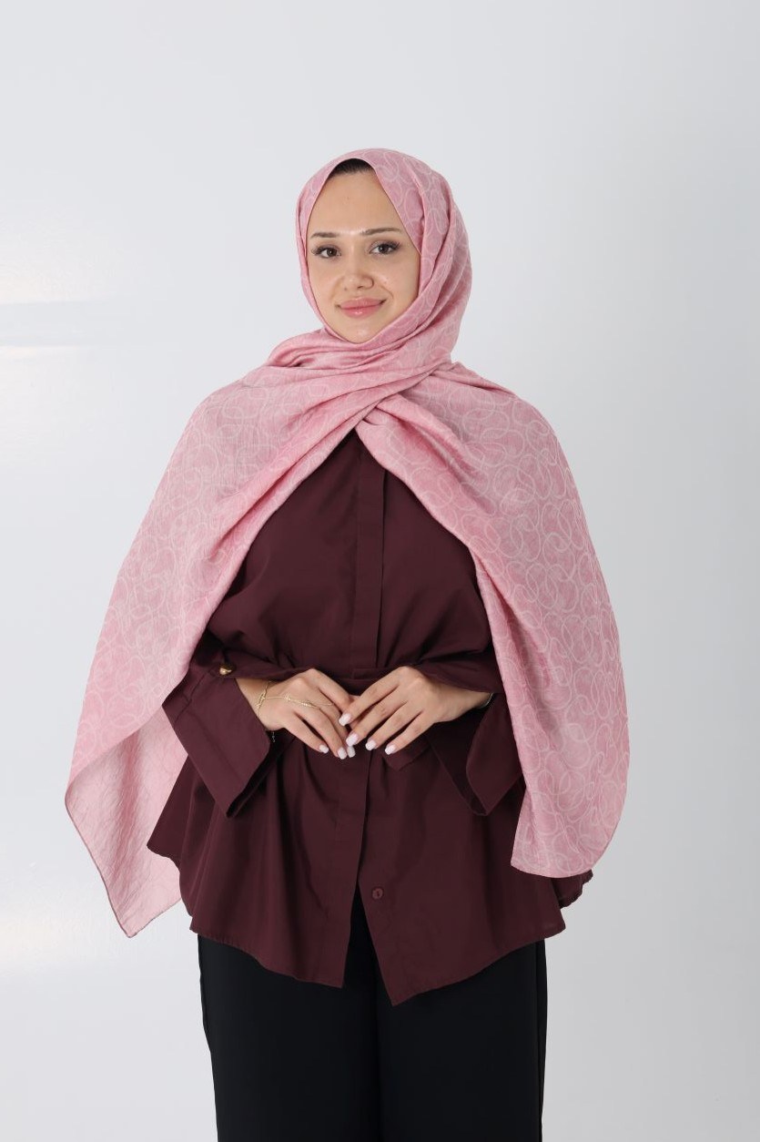 Aria Zincir Şal Şeker Pembe