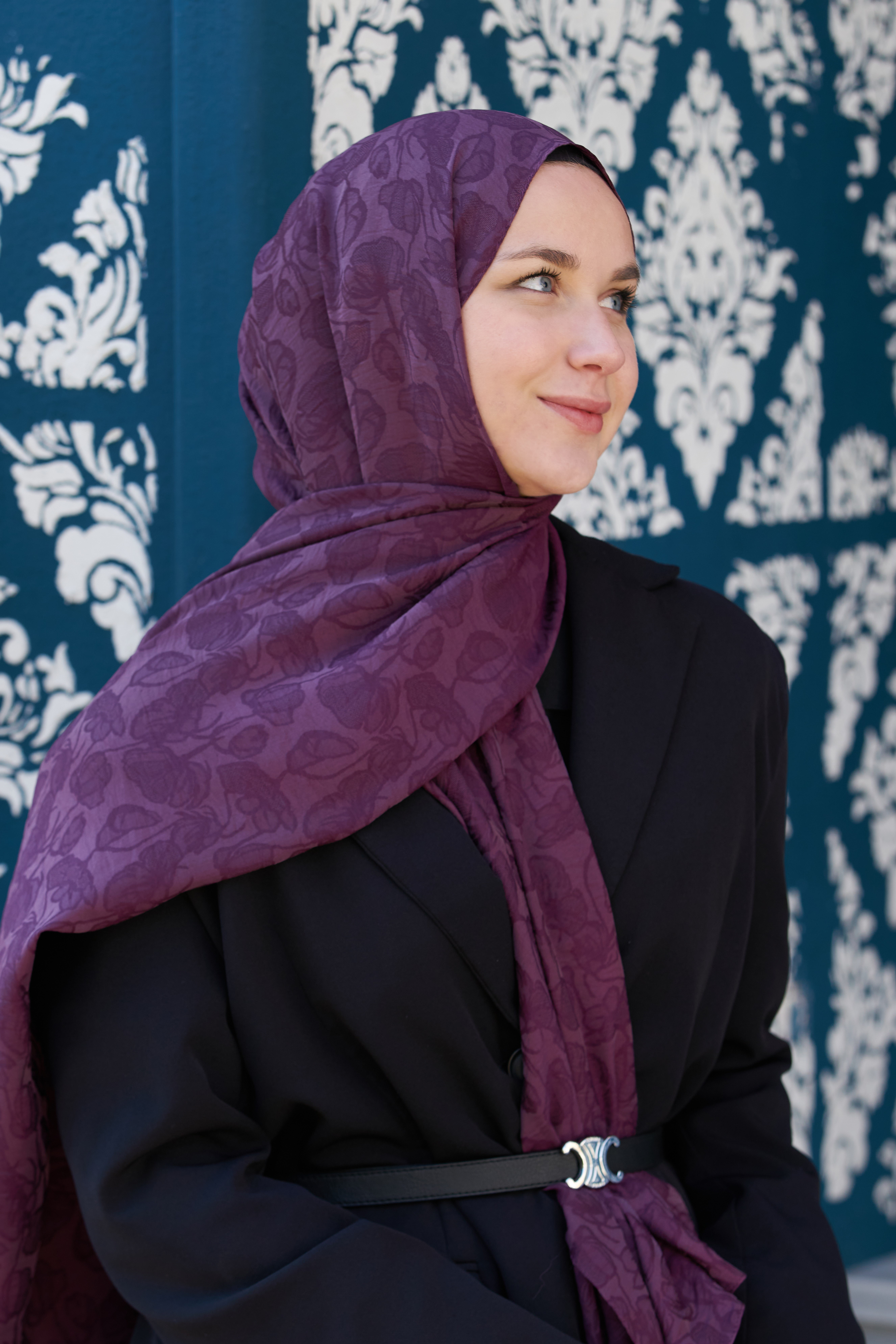 Loryan Scarf Aria Elina Şal - Mürdüm
