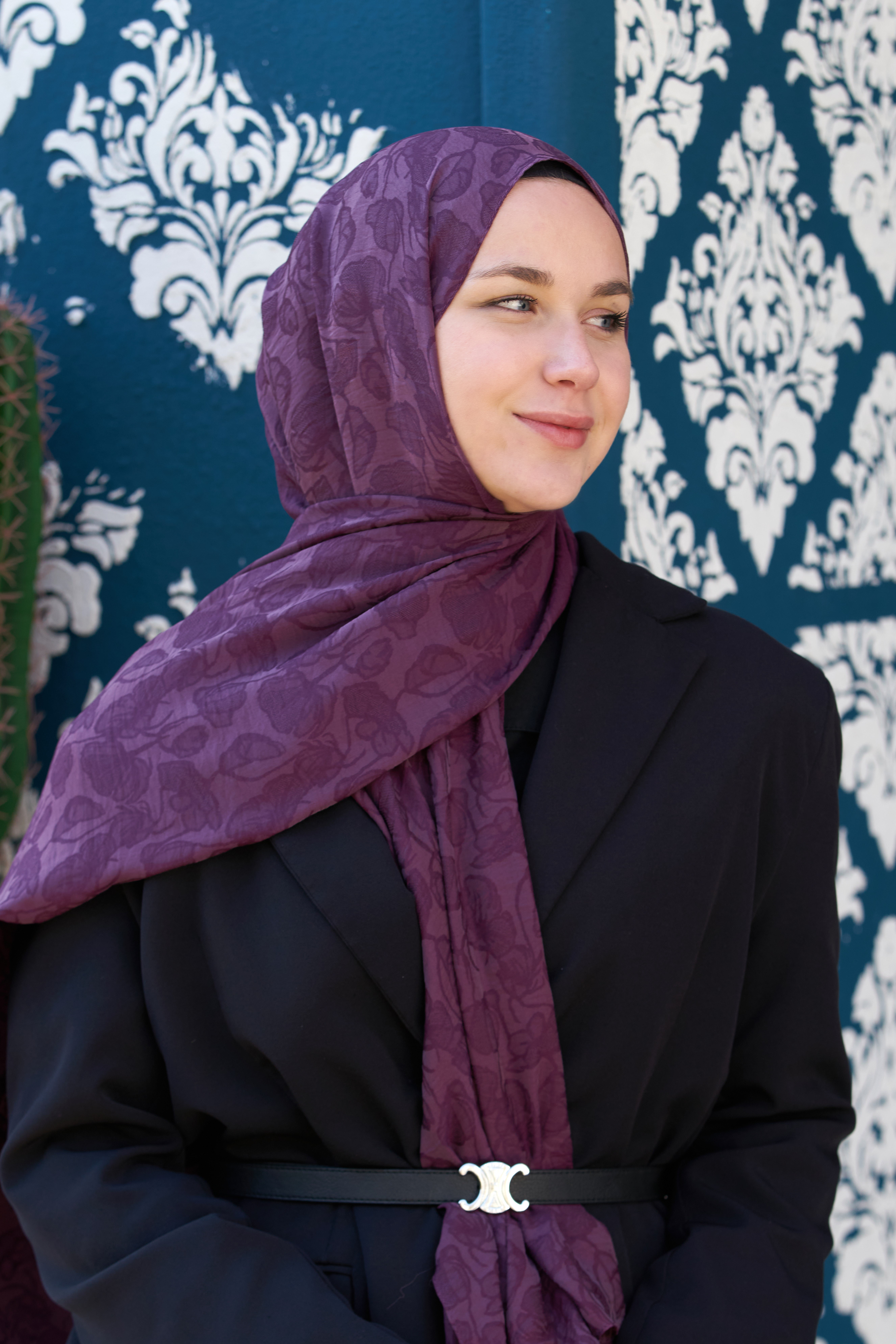 Loryan Scarf Aria Elina Şal - Mürdüm