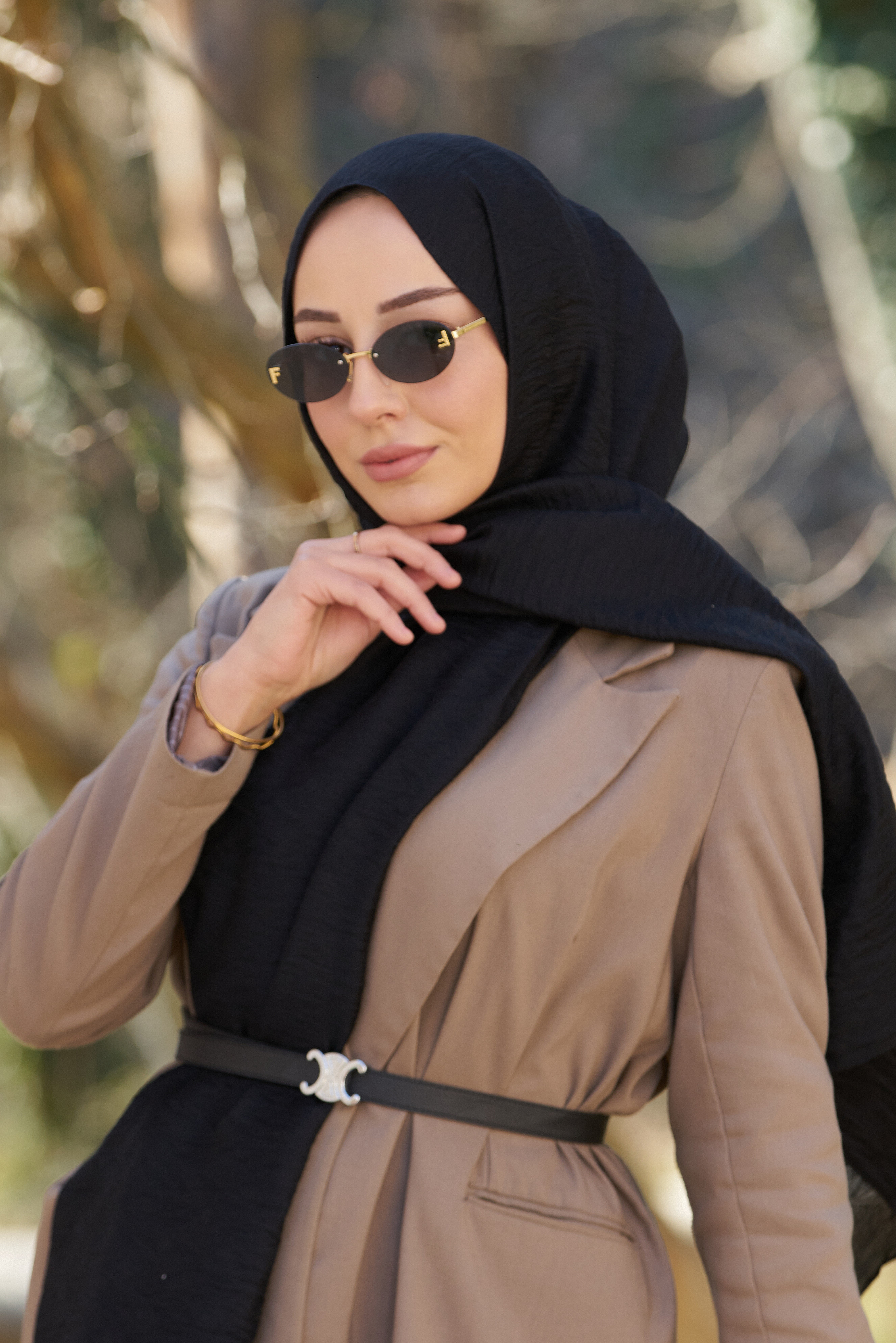 Loryan Scarf Aria Liva Şal - Siyah