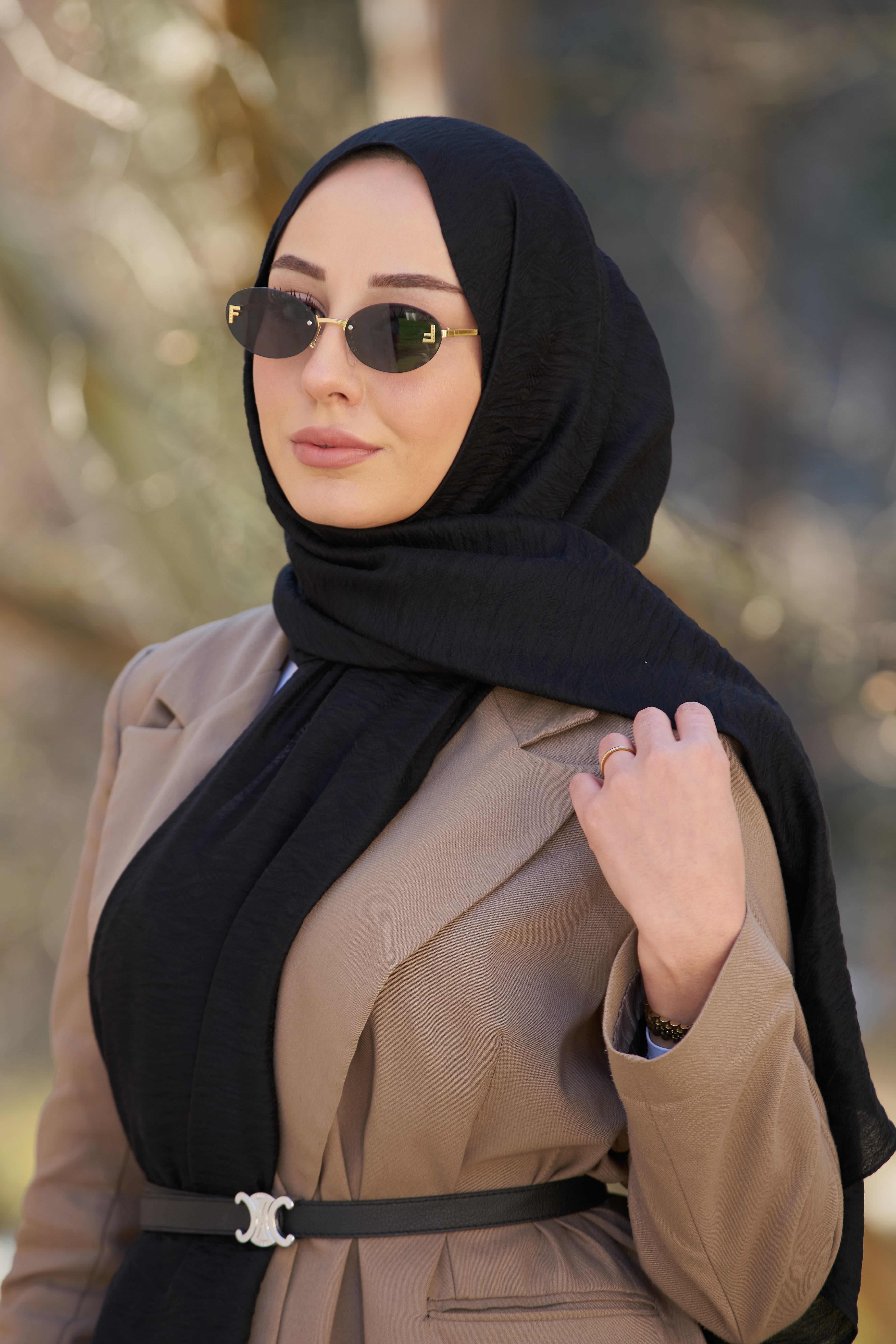 Loryan Scarf Aria Liva Şal - Siyah