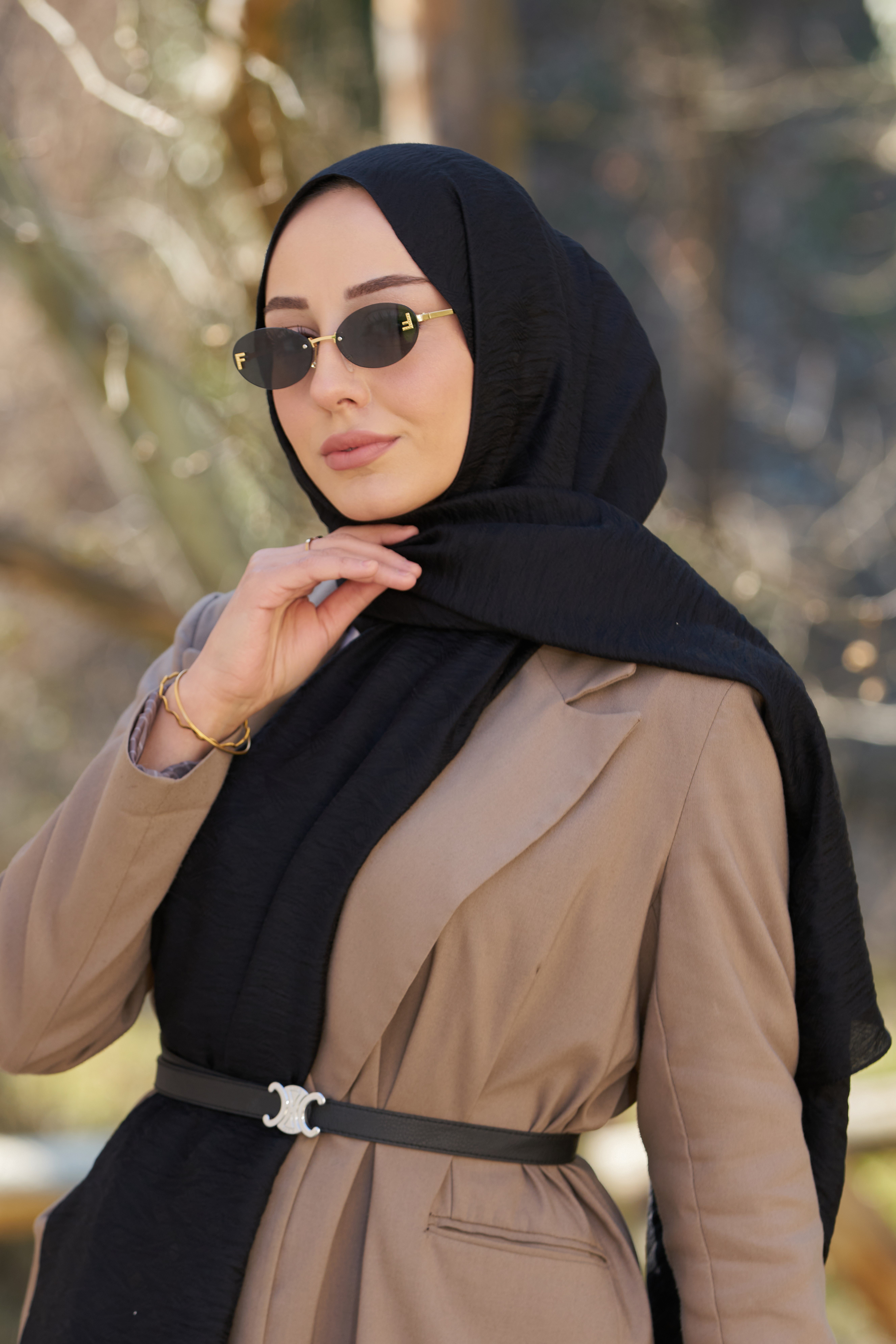 Loryan Scarf Aria Liva Şal - Siyah