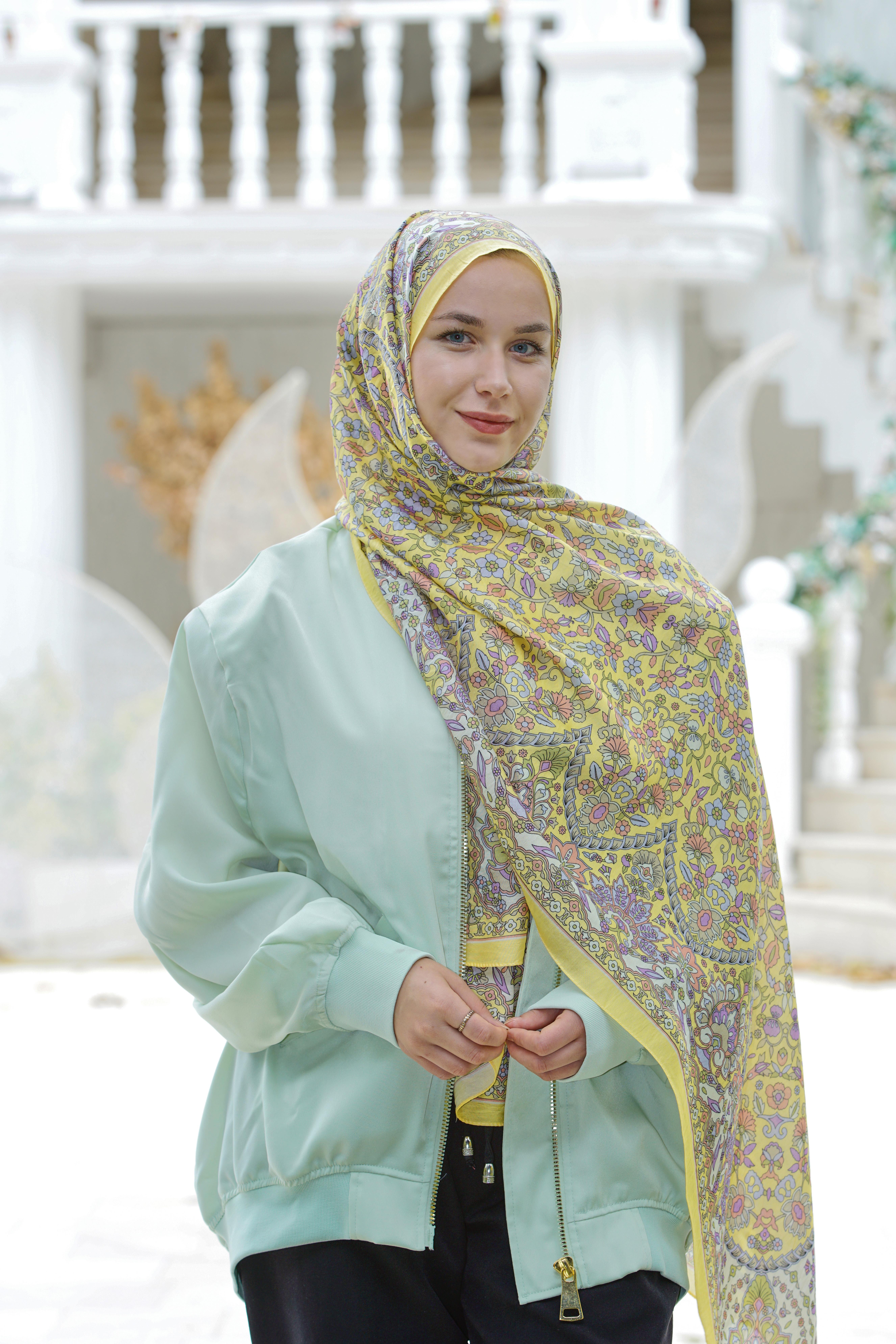 Loryan Scarf Dıamond Adel Şal - Sarı
