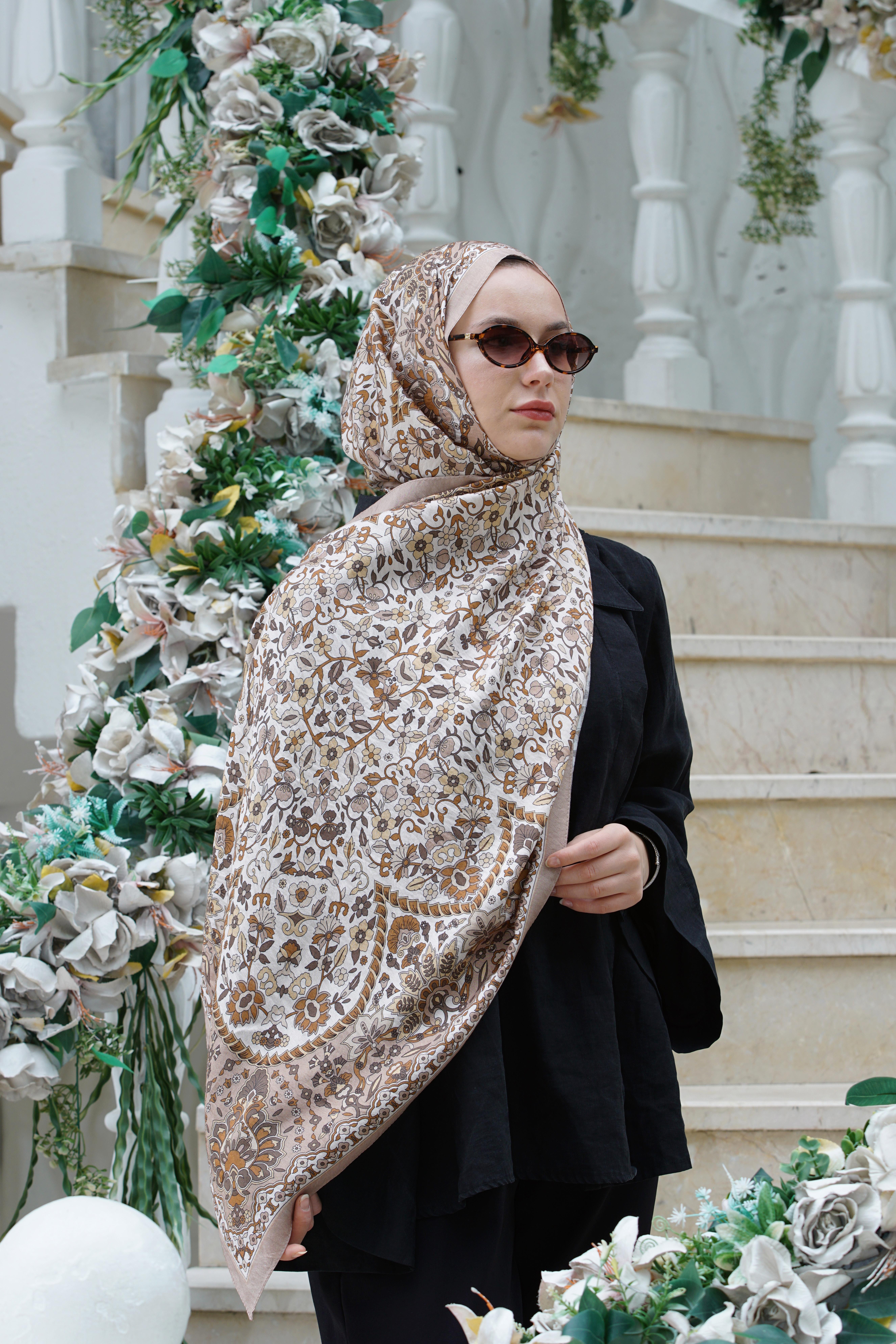 Loryan Scarf Dıamond Adel Şal - Vizon