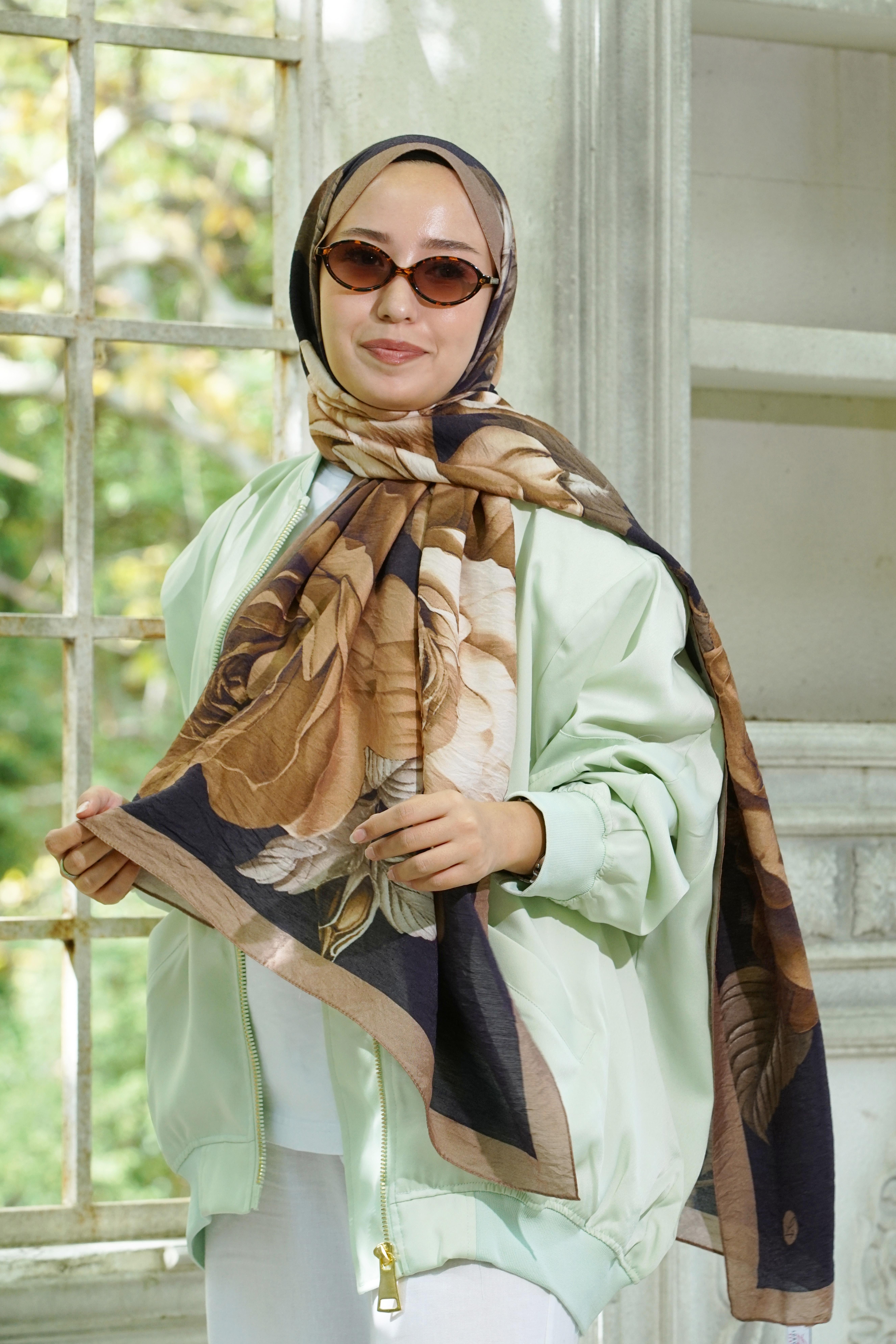 Loryan Scarf Dıamond Dina Şal - Vizon