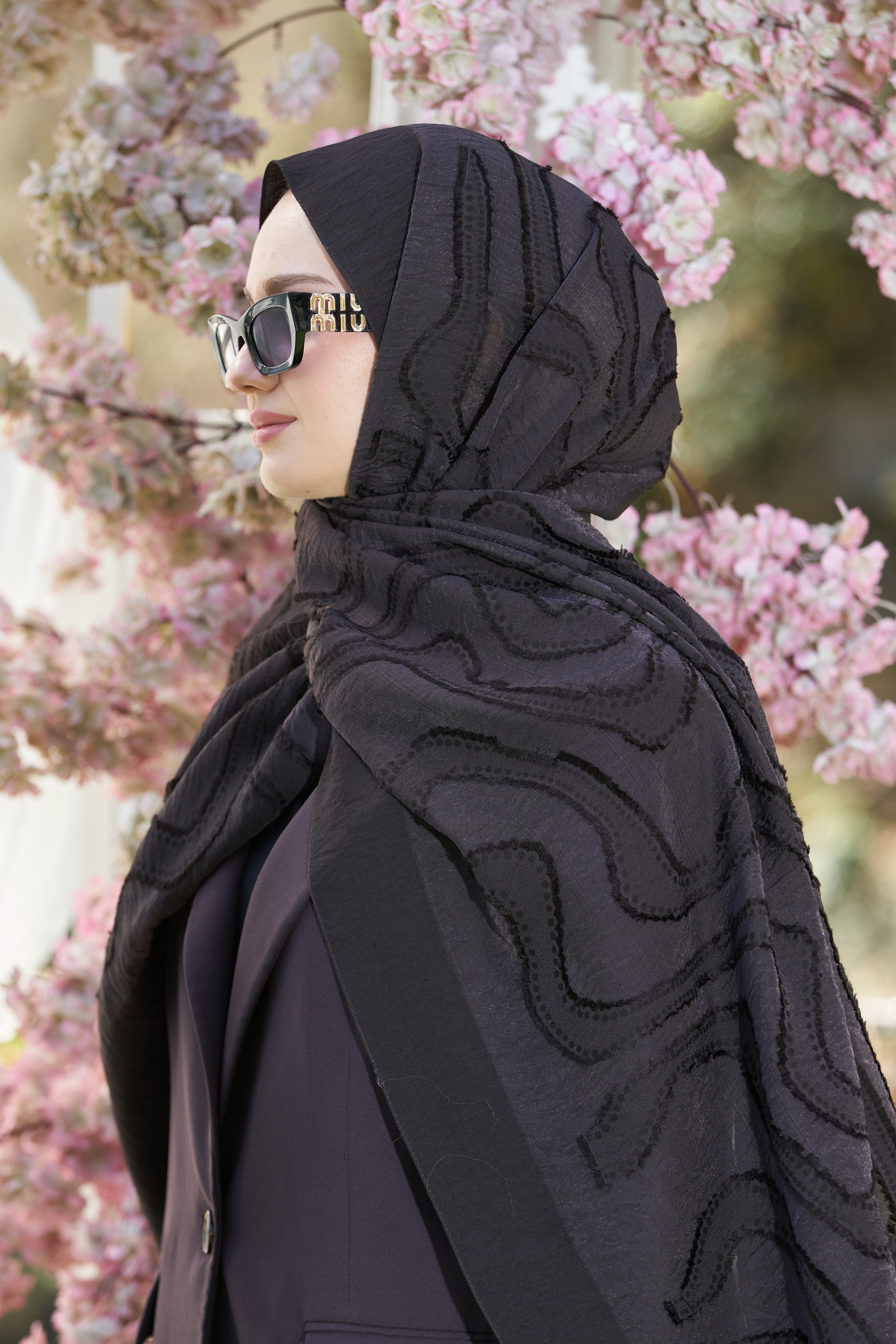 Loryan Scarf Lavin Girdap Şal - Acı Kahve