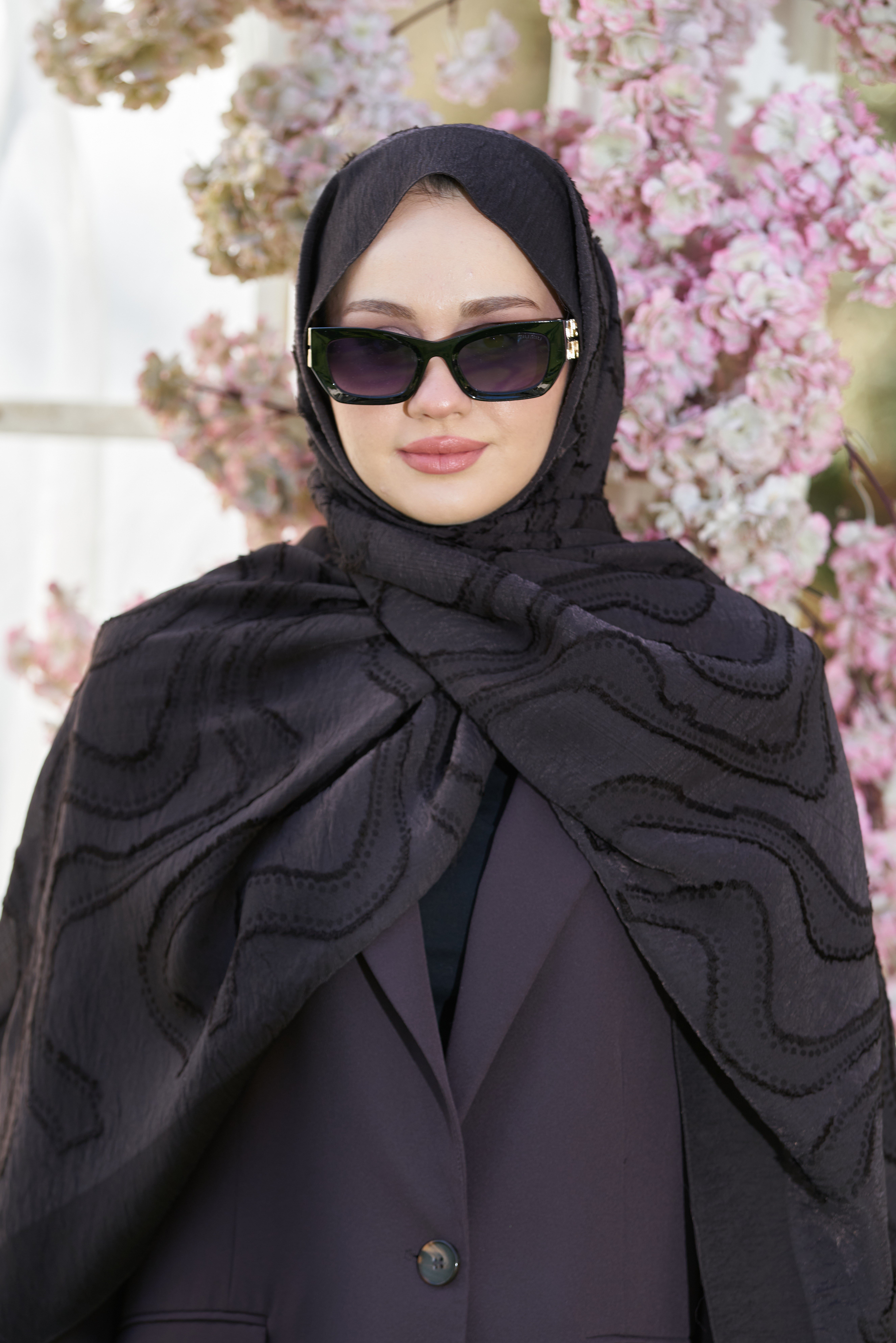 Loryan Scarf Lavin Girdap Şal - Acı Kahve