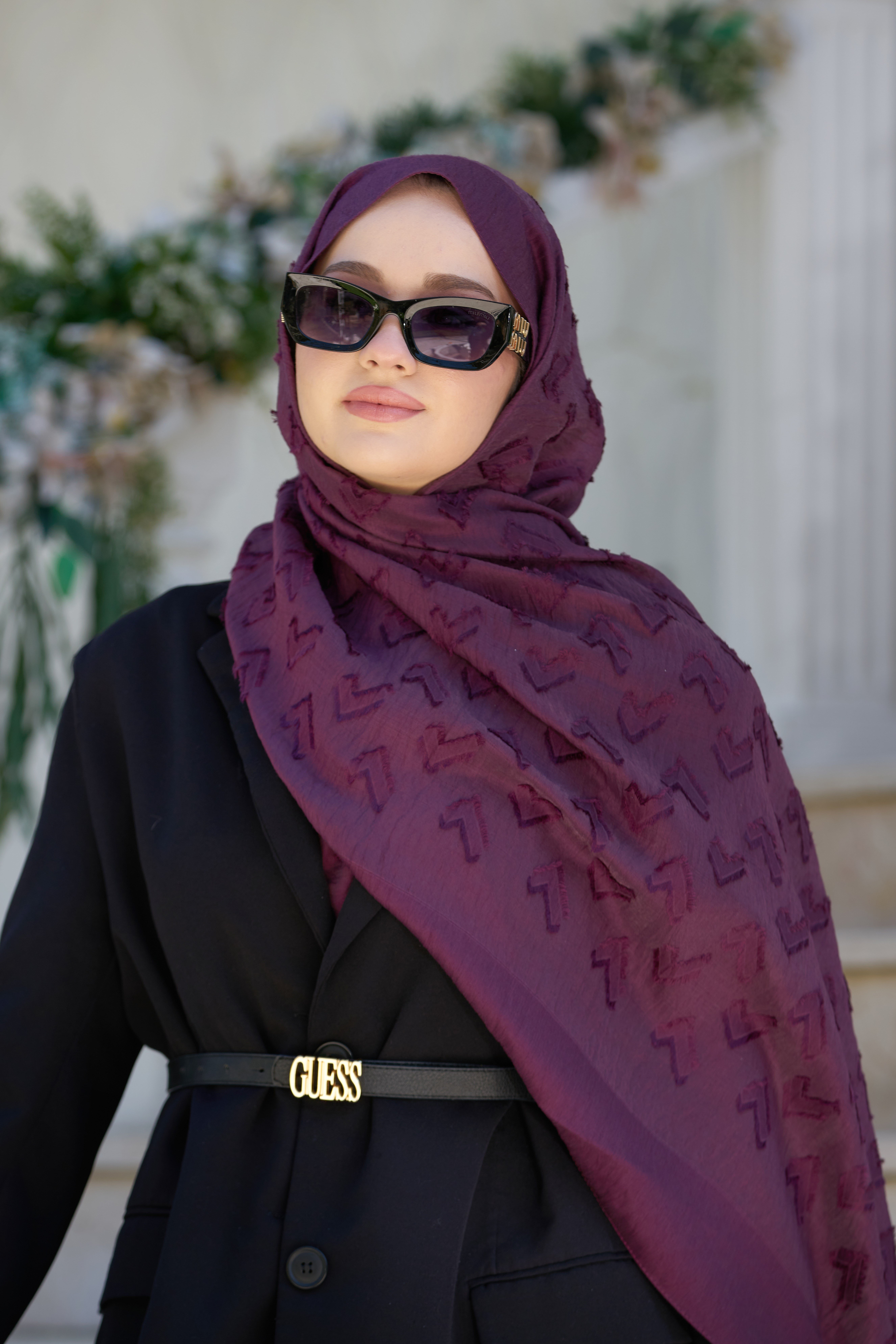 Loryan Scarf Lavin Liana Şal - Mürdüm