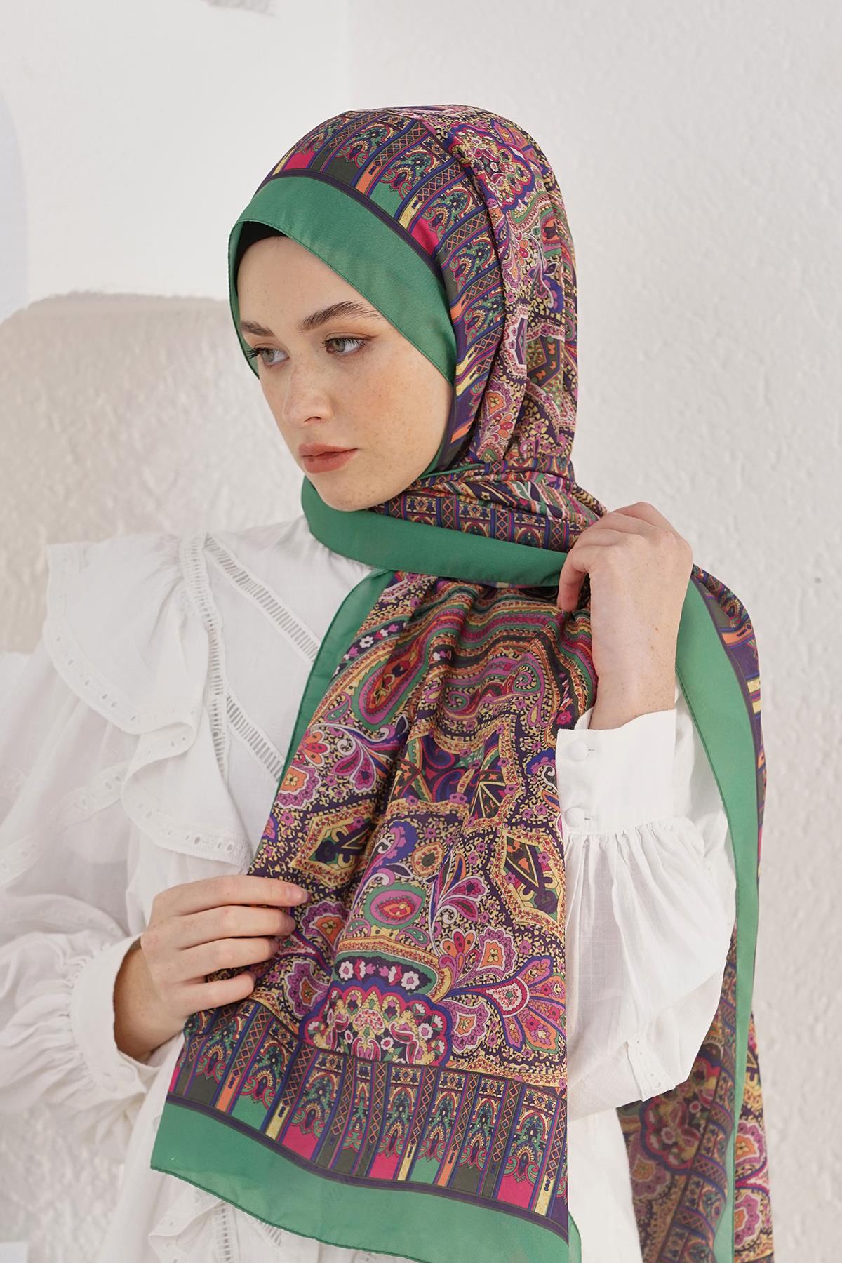Loryan Scarf Linen Şal - Linen Harmony Pamuk Keten Şal 4298 Benetton