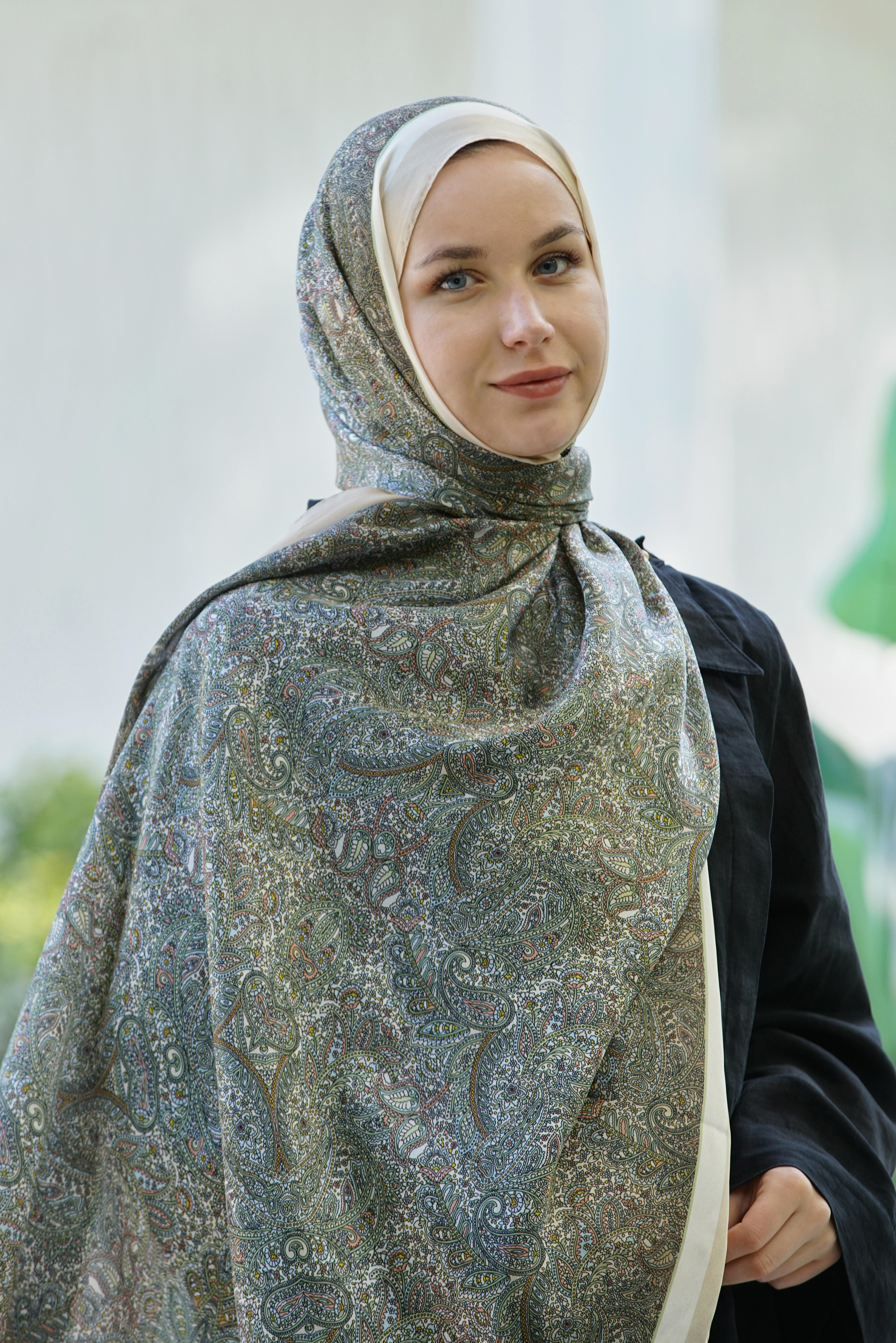 Loryan Scarf Zerre Degrade Etnik Şal -  Somon