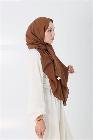 Aria Leopar Şal Kahve