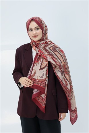 Diamond Mimoza Şal Bordo