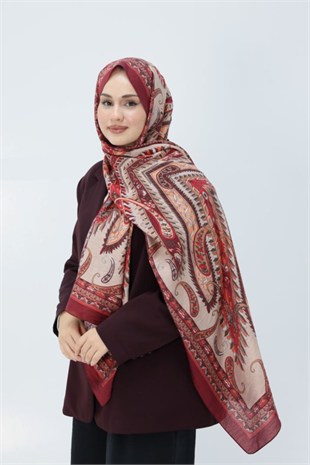 Diamond Mimoza Şal Bordo