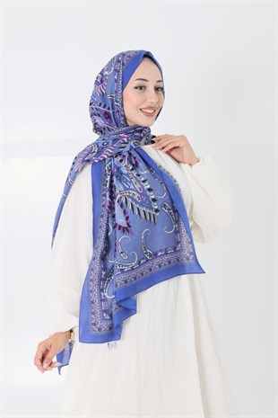 Diamond Mimoza Şal Lacivert 