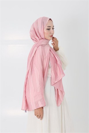 Lavin Line Şal Şeker Pembe 
