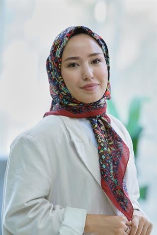 Loryan Scarf Dıamond  Adel Eşarp - Bordo