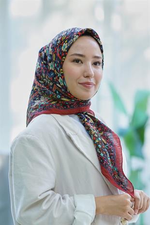 Loryan Scarf Dıamond  Adel Eşarp - Bordo