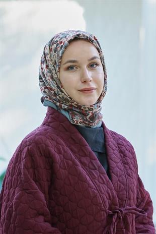 Loryan Scarf Dıamond  Adel Eşarp - Füme