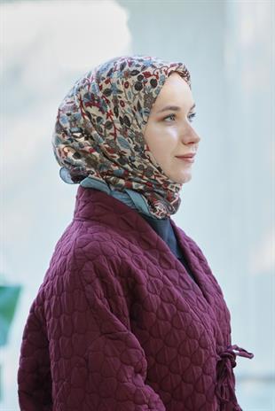 Loryan Scarf Dıamond  Adel Eşarp - Füme