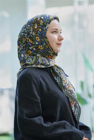 Loryan Scarf Dıamond  Adel Eşarp - Haki