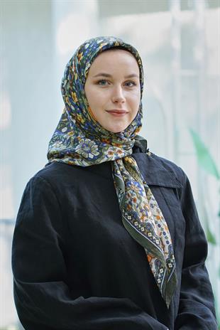 Loryan Scarf Dıamond  Adel Eşarp - Haki