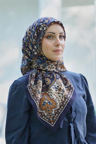 Loryan Scarf Dıamond  Adel Eşarp - Koyu Lacivert