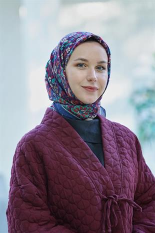 Loryan Scarf Dıamond  Adel Eşarp - Lacivert