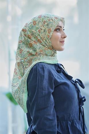 Loryan Scarf Dıamond  Adel Eşarp - Mint