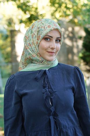 Loryan Scarf Dıamond  Adel Eşarp - Mint