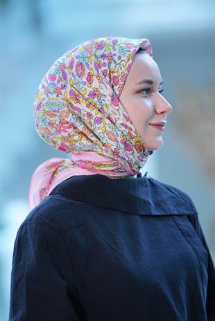 Loryan Scarf Dıamond  Adel Eşarp - Pembe