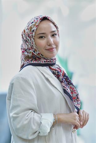 Loryan Scarf Dıamond  Adel Eşarp - Siyah/Kırmızı