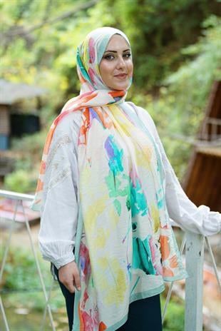 Loryan Scarf Dıamond  Aliza Şal - Çağla