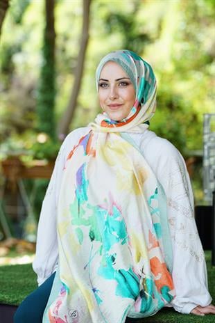 Loryan Scarf Dıamond  Aliza Şal - Çağla