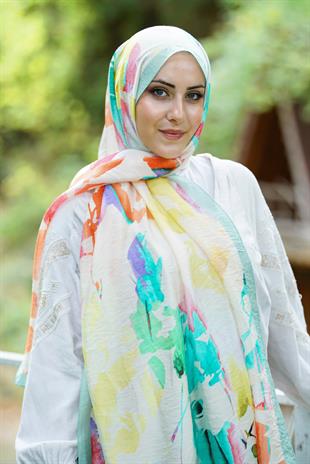 Loryan Scarf Dıamond  Aliza Şal - Çağla