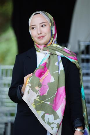 Loryan Scarf Dıamond  Aliza Şal - Haki