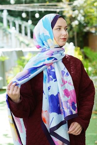 Loryan Scarf Dıamond  Aliza Şal - Lacivert