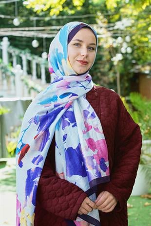 Loryan Scarf Dıamond  Aliza Şal - Lacivert