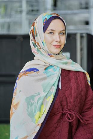 Loryan Scarf Dıamond  Aliza Şal - Bej
