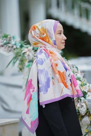Loryan Scarf Dıamond  Aliza Şal - Mürdüm
