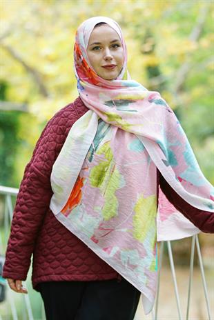Loryan Scarf Dıamond  Aliza Şal - Pembe