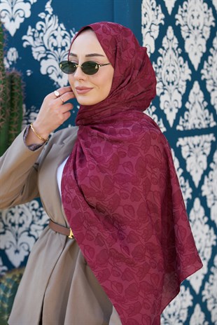 Loryan Scarf Aria Elina Şal - Bordo