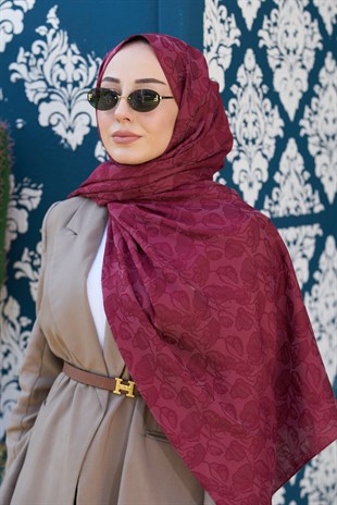 Loryan Scarf Aria Elina Şal - Bordo